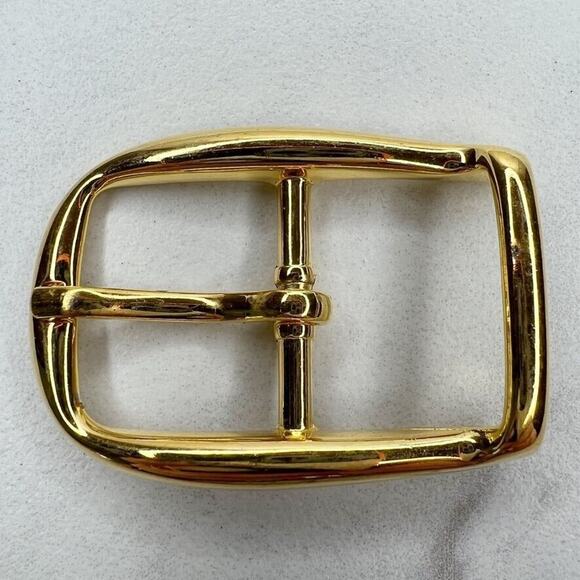Vintage Gold Tone Simple Basic Belt Buckle for up to 1 Inch Belt - Picture 1 of 11